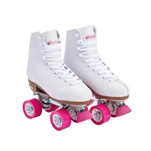 Chicago Classic Quad Roller Skates for Kids, Girls & Boys  Durable & Top Performance, Adjustable High-Top Boots for Safe Indoor/Outdoor Skates & Roller Derby60mm PU Wheels & Semi-Precision Bearings