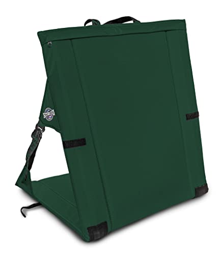 Crazy Creek Original LongBack Chair, Portable Chair for Camping and Stadiums, High Density Foam Cushion, Comfortable and Adjustable Back Support, Lightweight and Foldable,Forest Green