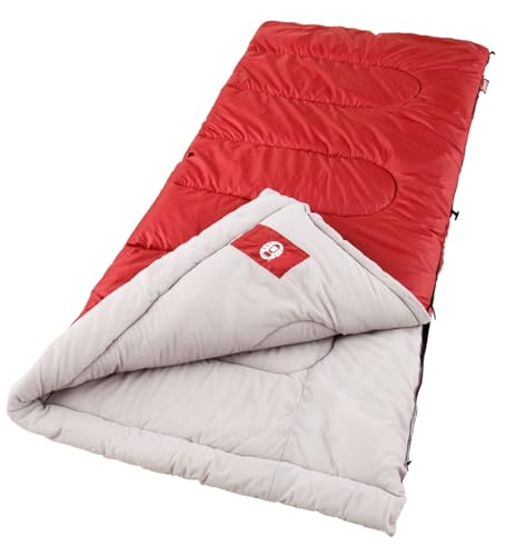 Coleman Palmetto 300F Adult Sleeping Bag, Cool-Weather Sleeping Bag with Snag-Free Zipper & Soft Liner, Machine Washable