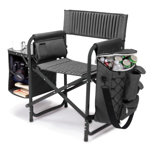 PICNIC TIME Fusion Camping Chair with Side Table and Soft Cooler, Beach Chair for Adults, Lawn Chair