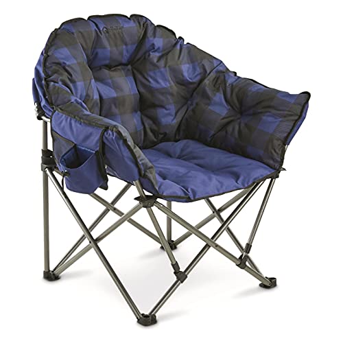 Guide Gear Club Camping Chair (Blue Plaid)