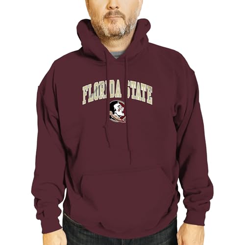 Campus Colors Long Sleeves NCAA Adult Arch & Logo Gameday Unisex Hooded Sweatshirt