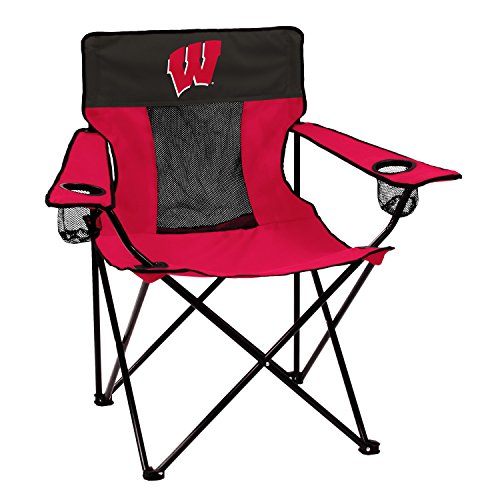 Logo Brands NCAA Wisconsin Badgers Elite Portable Chair