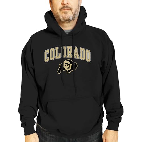 Campus Colors Long Sleeves NCAA Adult Arch & Logo Gameday Unisex Hooded Sweatshirt