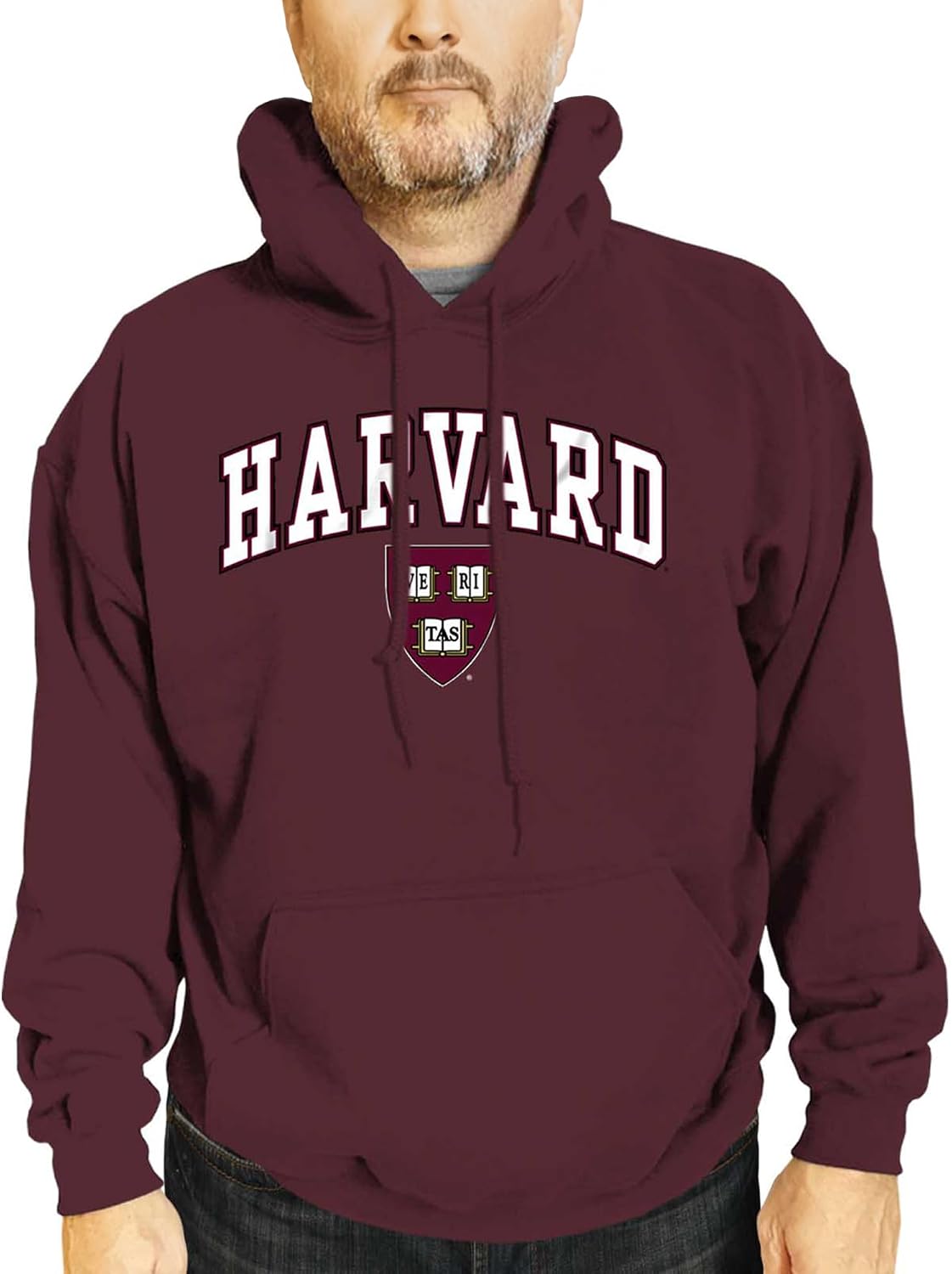 Campus Colors Long Sleeves NCAA Adult Arch & Logo Gameday Unisex Hooded Sweatshirt