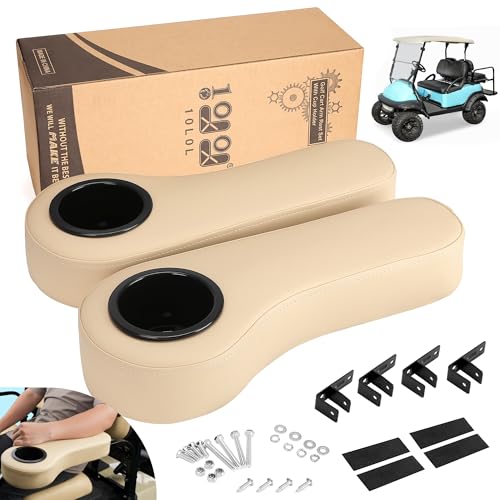 10L0L Golf Cart Rear Seat Arm Rest Set
