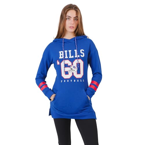 Ultra Game Women's Tunic Hoodie Pullover Sweatshirt Terry