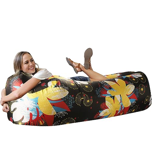 WEKAPO Inflatable Sun Lounger, Air Sofa, Hammock, Portable, Waterproof and Leak-Proof, Ideal for Backyard, Beach, Travel, Camping, Picnics and Music Festivals