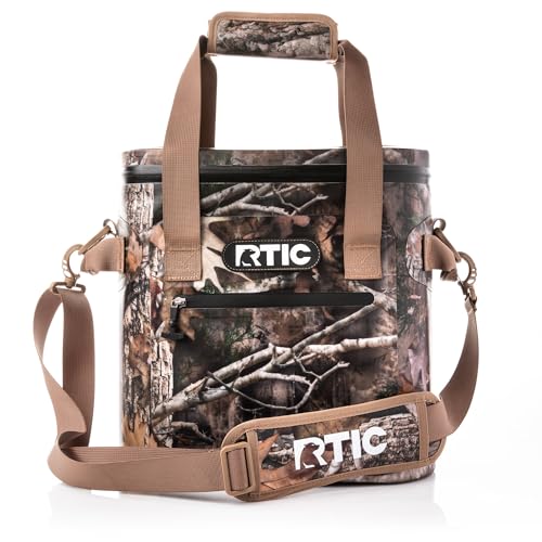RTIC Ultra-Tough Soft Cooler 20 Can, Insulated Bag Portable Ice Chest Box for Lunch, Beach, Drink, Beverage, Travel, Camping, Picnic, Car, Trips, Floating Cooler Leak-Proof with Zipper