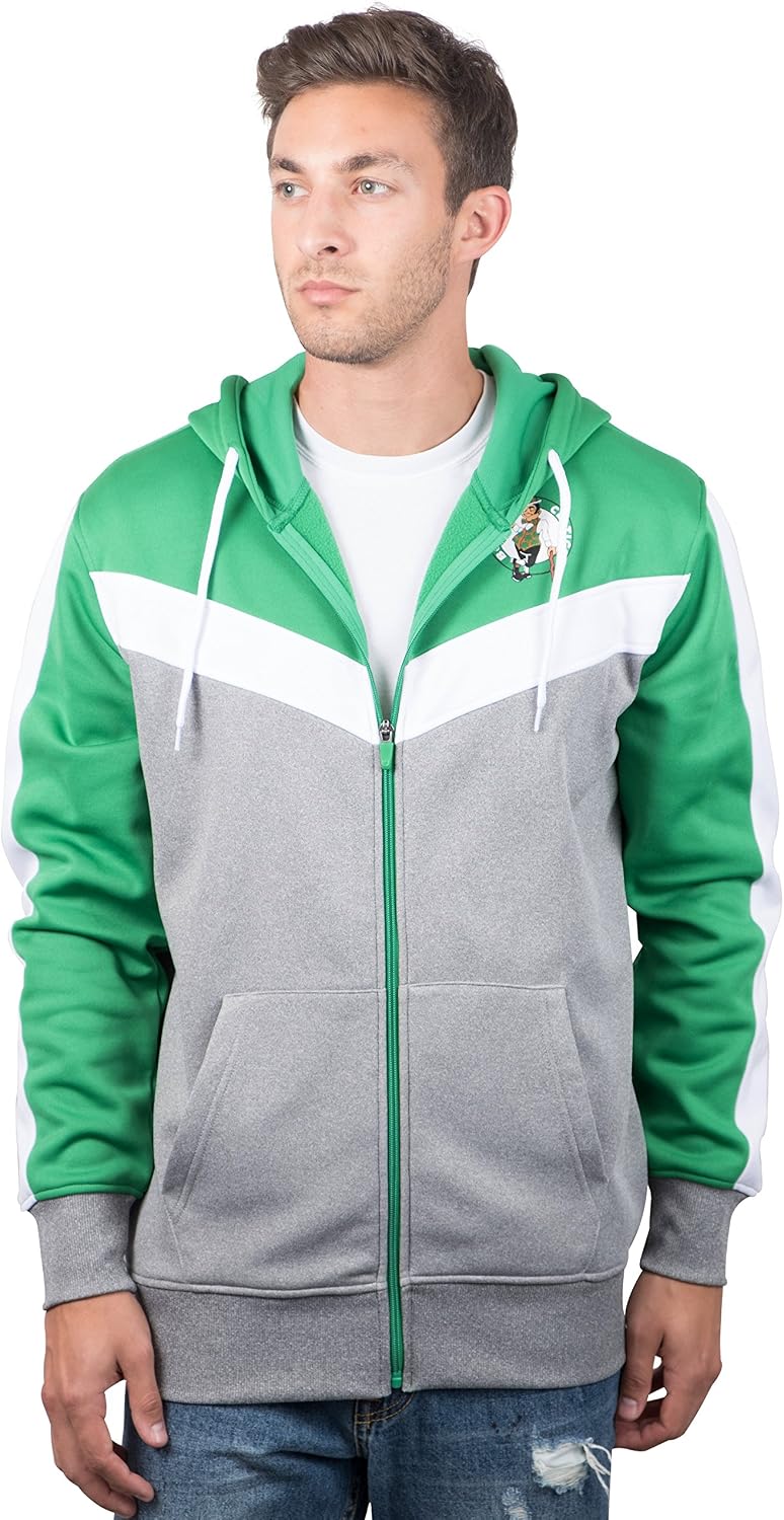 Ultra Game NBA Contrast Back Full Zip Hoodie