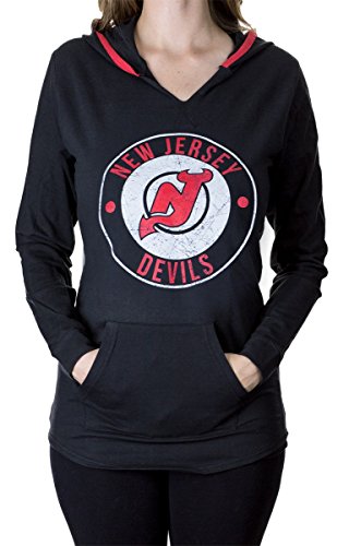 NHL Ladies Official Team Logo French Terry Cover Up Fashion Hoodie Tunic