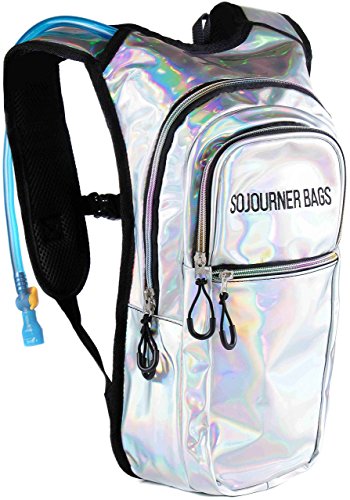 Sojourner Hydration Pack, Hydration Backpack - Water Backpack with 2l Hydration Bladder, Festival Essential - Rave Hydration Pack Hydropack Hydro for Hiking, Running, Biking, Festival Gear