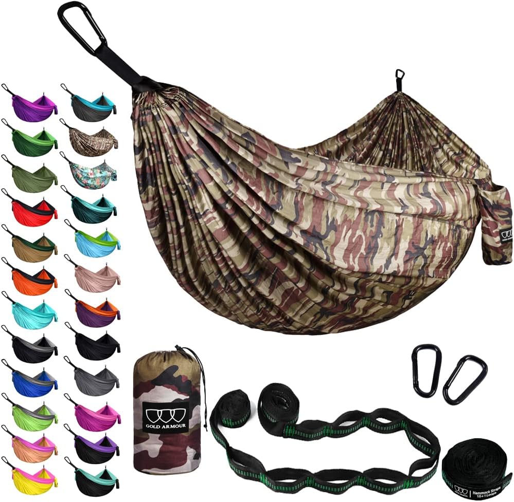 Gold Armour XL Double Hammock (Camouflage II)