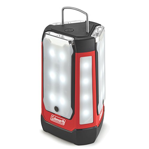 Coleman Multi-Panel Rechargeable LED Lantern, Water-Resistant Lantern with Removable Magnetic Light Panels, Built-In Flashlight, & USB Charging Port