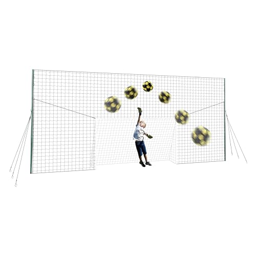 Open Goaaal 3-in-1 Soccer Training Rebounder & Goal Backstop Net - Soccer Goal for Volley, Passing, Solo Training - Outdoor Sports, Backyard Games