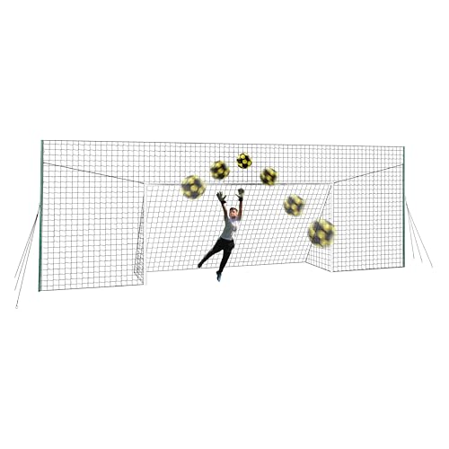 Open Goaaal 3-in-1 Soccer Training Rebounder & Goal Backstop Net - Soccer Goal for Volley, Passing, Solo Training - Outdoor Sports, Backyard Games