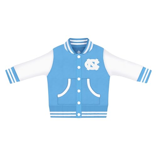 Creative Knitwear College Baby Varsity Jacket Lightweight - Team Logo, Multiple Colors, Unisex, (0 Months - 4T)