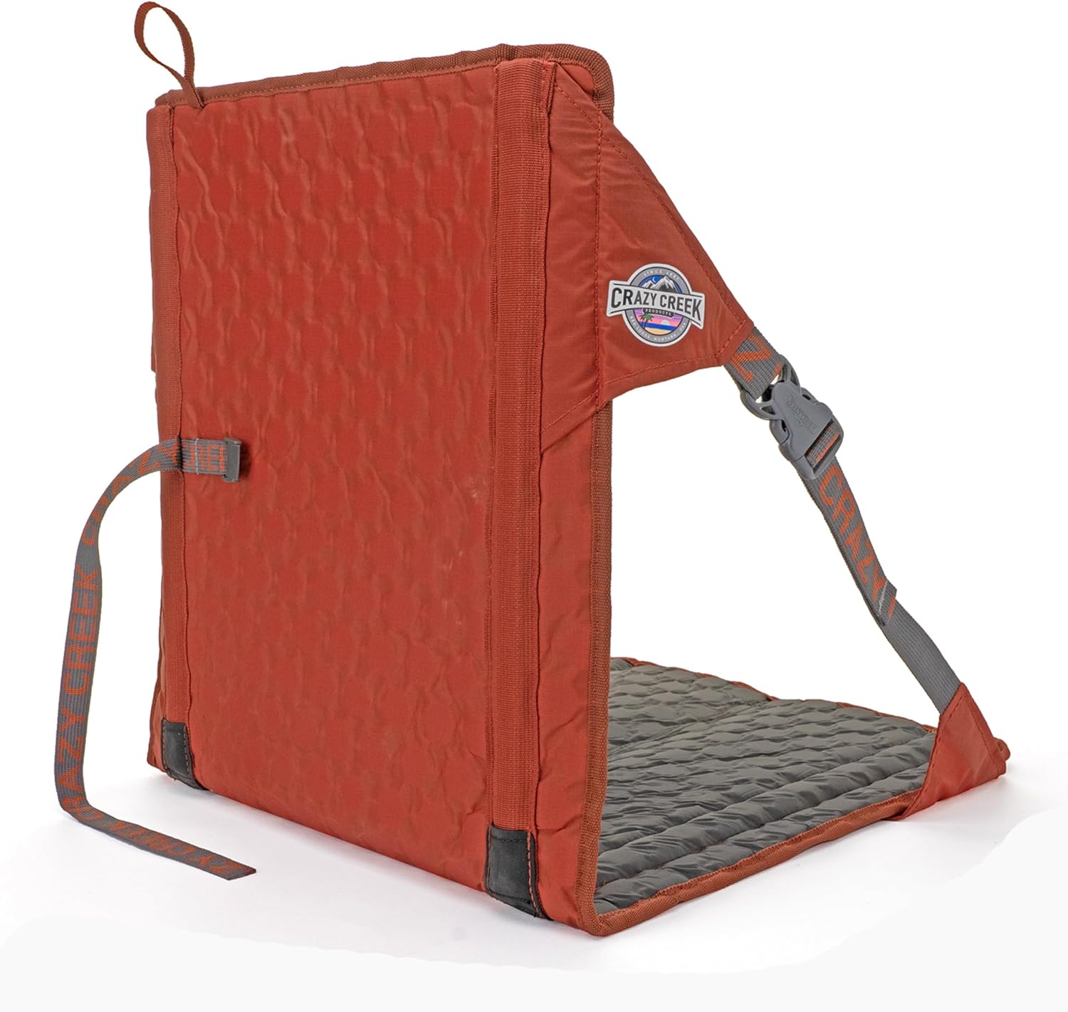 Crazy Creek HEX 2.0 Original Chair for Camping, Stadium Seating & More, on All Terrains, Adjustable Straps, Compact Design, Water-Resistant, Copper/Slate