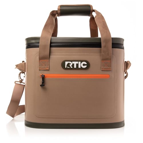 RTIC Ultra-Tough Soft Cooler 30 Can, Insulated Bag Portable Ice Chest Box for Lunch, Beach, Drink, Beverage, Travel, Camping, Picnic, Car, Trips, Floating Cooler Leak-Proof with Zipper