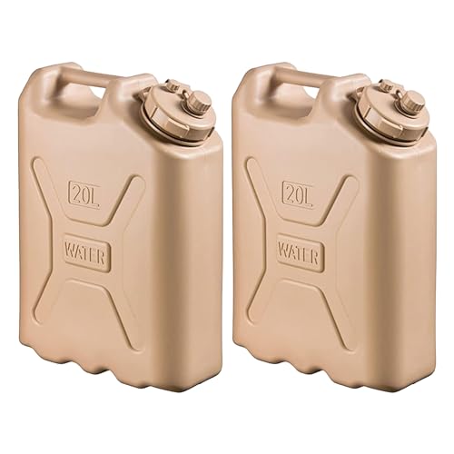 Scepter BPA Durable 5 Gallon 20 Liter Portable Military Water Storage Container for Camping, Outdoors and Emergency Management