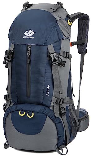 Esup 50L Hiking Backpack Men Camping Backpack with rain cover 45l+5l Lightweight Backpacking Backpack Travel Backpack