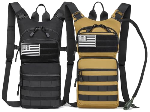 ATBP Insulated Water Hydration Pack Bag with 3L TPU Bladder Tactical Molle Hydration Backpack for Hiking Cycling Running