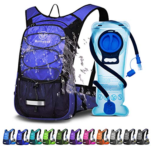 Hydration Pack, Insulated Hydration Backpack with 2L BPA Free Water Bladder and Storage, Hiking Backpack for Men, Women, Kids for Running, Cycling, Camping - Keep Liquid Cool up to 5 Hours