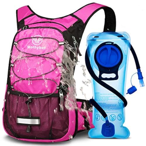 Hydration Pack, Insulated Hydration Backpack with 2L BPA Free Water Bladder and Storage, Hiking Backpack for Men, Women, Kids for Running, Cycling, Camping - Keep Liquid Cool up to 5 Hours