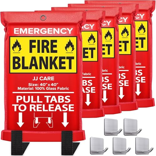 JJ CARE Fire Blanket 5 Packs