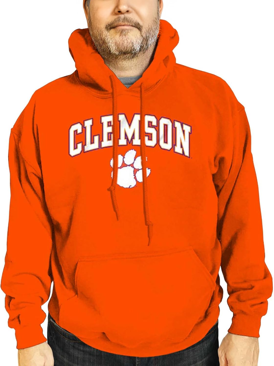 Campus Colors Long Sleeves NCAA Adult Arch & Logo Gameday Unisex Hooded Sweatshirt