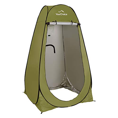 Your Choice Pop Up Privacy Shower Tent - Portable Changing Tent for Camping, Beach & Hiking - 6.2FT Lightweight with Carry Bag, Quick Setup & Full Coverage