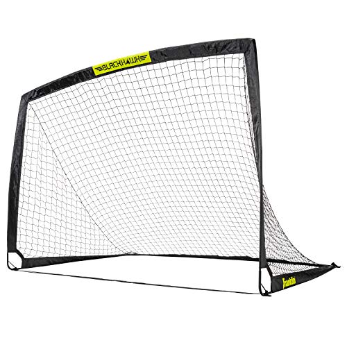 Franklin Sports Blackhawk Backyard Soccer Goal - Portable Pop Up Soccer Nets - Youth + Adult Folding Indoor + Outdoor Goals - Multiple Sizes + Colors - Perfect for Games + Practice