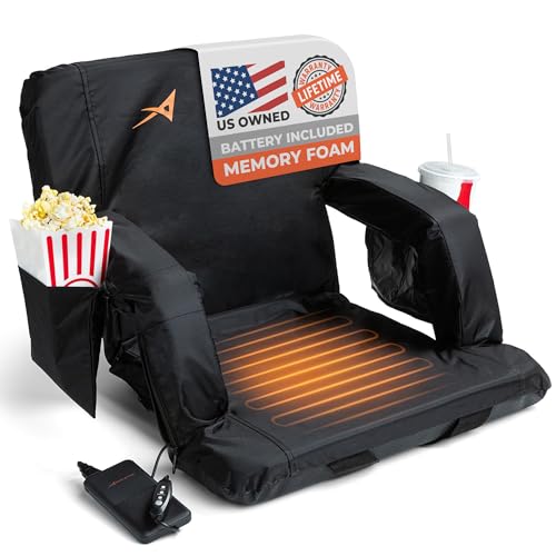 Heated Stadium Seats for Bleachers (Cushioned)