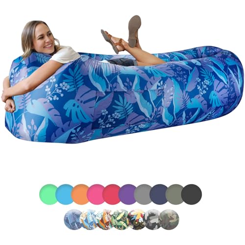 WEKAPO Inflatable Sun Lounger, Air Sofa, Hammock, Portable, Waterproof and Leak-Proof, Ideal for Backyard, Beach, Travel, Camping, Picnics and Music Festivals