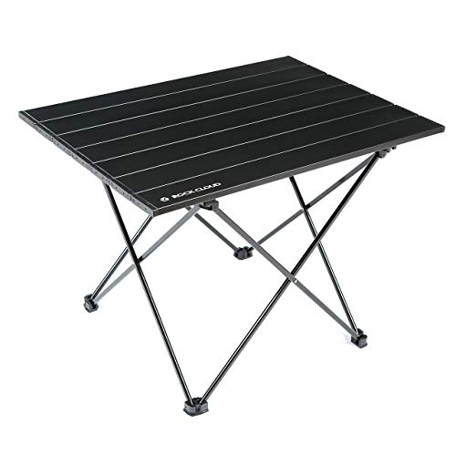 ROCK CLOUD Portable Camping Table Ultralight Aluminum Camp Table Folding Beach Table for Camping Hiking Backpacking Outdoor Picnic, Size M
