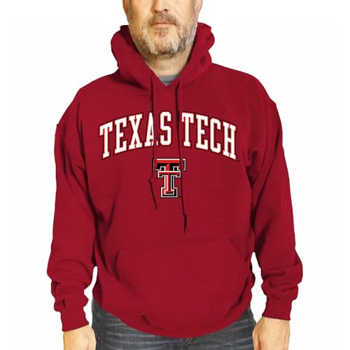 Campus Colors Long Sleeves NCAA Adult Arch & Logo Gameday Unisex Hooded Sweatshirt