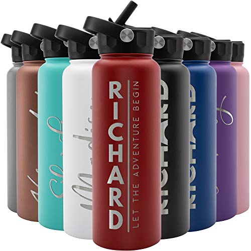 Amazing Items Personalized Water Bottle (Fire Red)