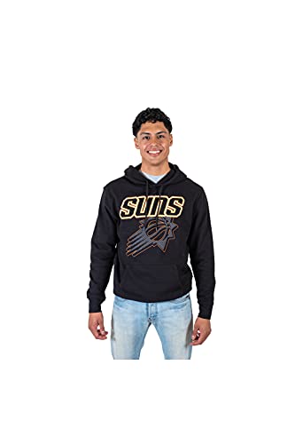 Ultra Game NBA Men's Fleece Hoodie Pullover Sweatshirt Primo Metallic