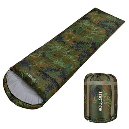 3-4 Season Sleeping Bag for Adults & Kids, Lightweight Warm Cold Weather Camping Bag with Waterproof Compression Sack  Portable for Hiking, Backpacking, Traveling & Outdoor Adventures