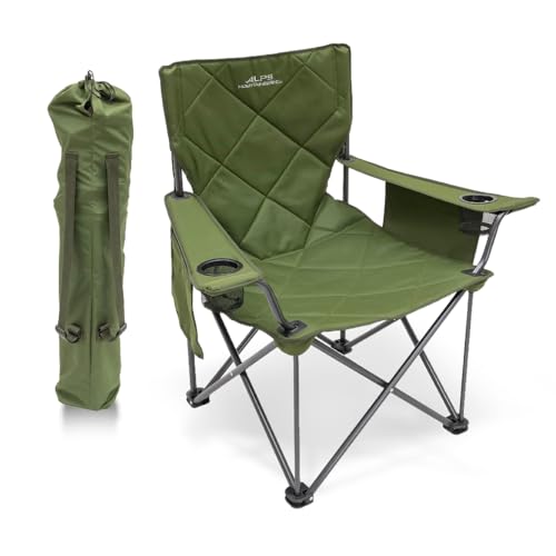 ALPS Mountaineering King Kong Camping Chairs for Adults with Mesh Cup Holders and Pockets, Built Durable and Reliable with Compact Foldable Steel Frame