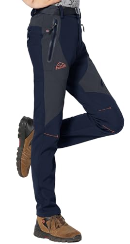 Rdruko Women's Snow Pants Waterproof Insulated Fleece Thermal Ski Hiking Snowboard Pants