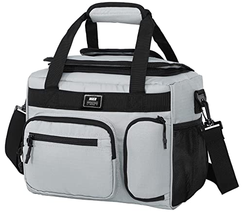 MIER Leakproof Insulated Cooler Lunch Bag (Grey)