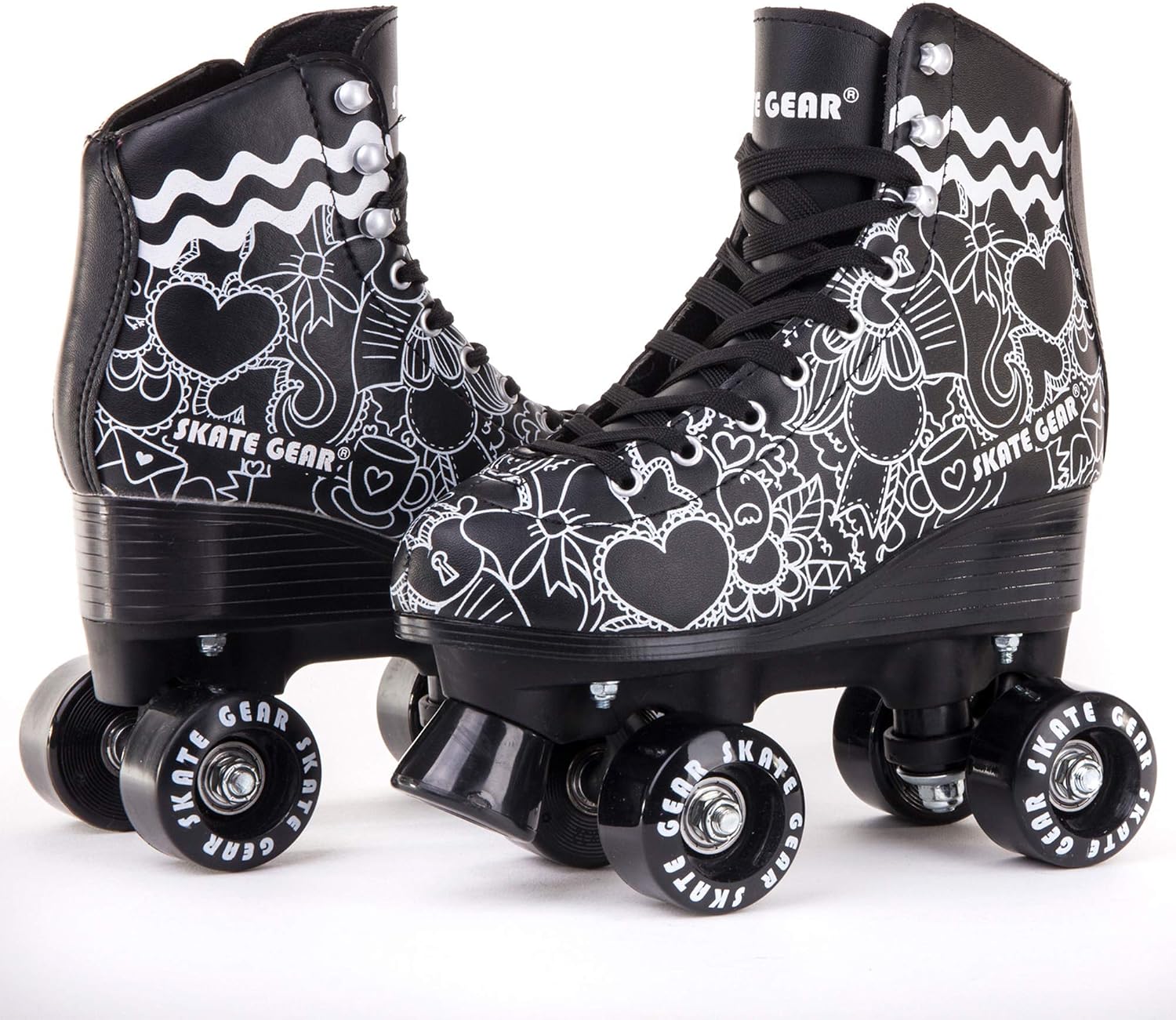 Skate Gear Retro Quad Design Roller Skates