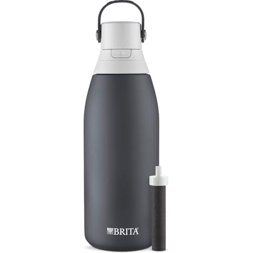 BRITA Stainless Steel Premium Filtering Water Bottle (Carbon)