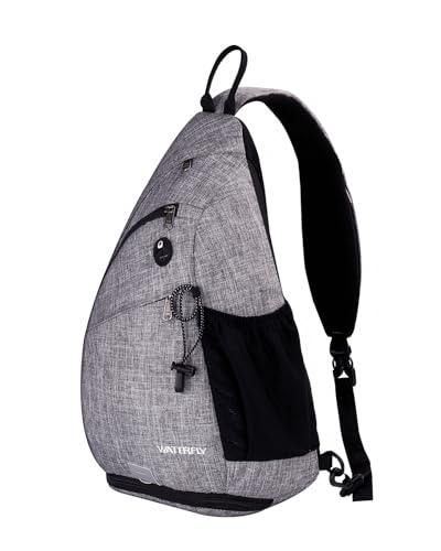 WATERFLY Sling Bag Crossbody Backpack: Over Shoulder Daypack Casual Cross Chest Side Pack