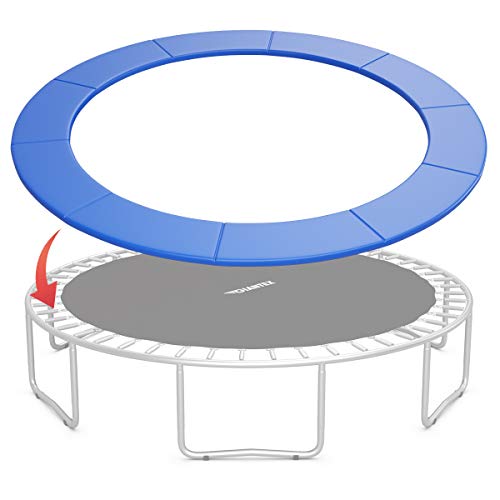 Giantex Trampoline Pad, 8ft 10ft 12ft 14ft 15ft 16ft Trampoline Replacement Safety Pad, No Holes for Pole, Waterproof Trampoline Accessories Spring Cover