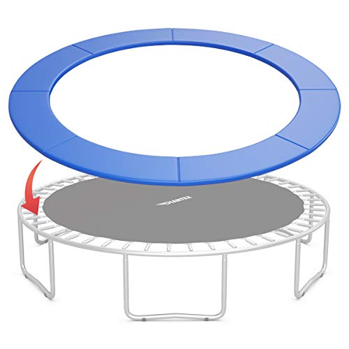 Giantex Trampoline Pad, 8ft 10ft 12ft 14ft 15ft 16ft Trampoline Replacement Safety Pad, No Holes for Pole, Waterproof Trampoline Accessories Spring Cover