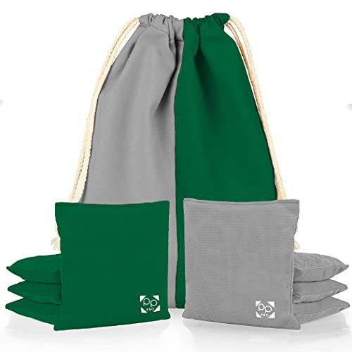 Professional Cornhole Bags - Set of 8 Regulation All Weather Double Sided - Sticky Side/Slick Side Bean Bags for Pro Corn Hole Game