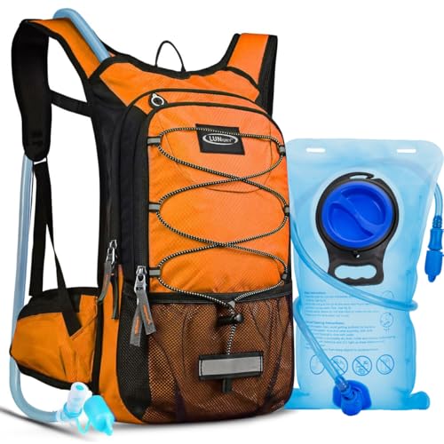 Insulated Hydration Pack Backpack with 3L BPA Free Leak-Proof Water Bladder, Keep Liquids Cool for Up to 5 Hours, Daypack for Hiking, Running, Cycling, Hunting, Climbing