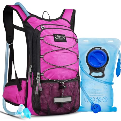 Insulated Hydration Pack Backpack with 3L BPA Free Leak-Proof Water Bladder, Keep Liquids Cool for Up to 5 Hours, Daypack for Hiking, Running, Cycling, Hunting, Climbing